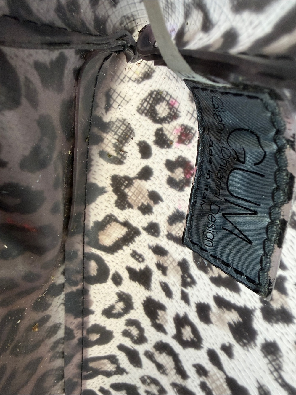 GUM DESIGN Leopard Print Satchel Handbag - - Picture 7 of 7